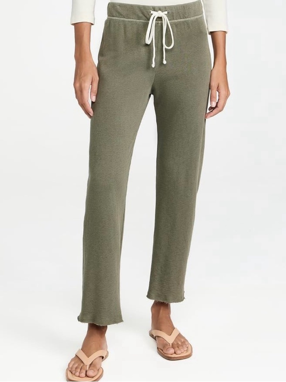 James Perse Olive Drawstring Track Pants